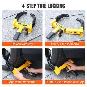 2pcs Wheel Lock Clamp Boot Tire Claw Trailer Parking Auto Car Truck Anti-Theft-safetyairbag.com