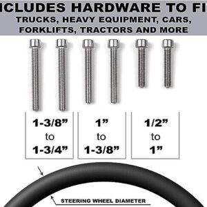 Deluxe Steering Wheel Power Handle Spinner Knob - Universal Steering Wheel Fit-safetyairbag.com