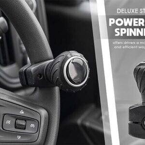 Deluxe Steering Wheel Power Handle Spinner Knob - Universal Steering Wheel Fit-safetyairbag.com
